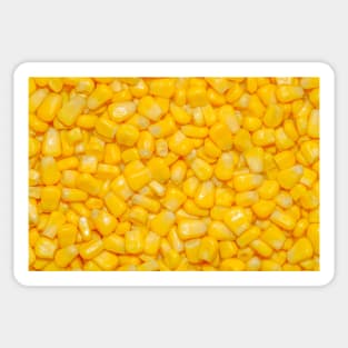 Yellow Corn Kernels Photograph Sticker